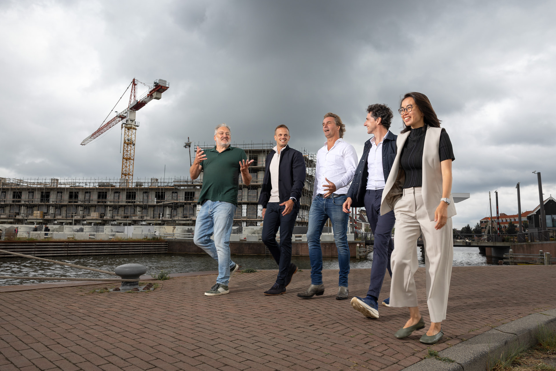 Het team van Concept and Craft op een dakterras